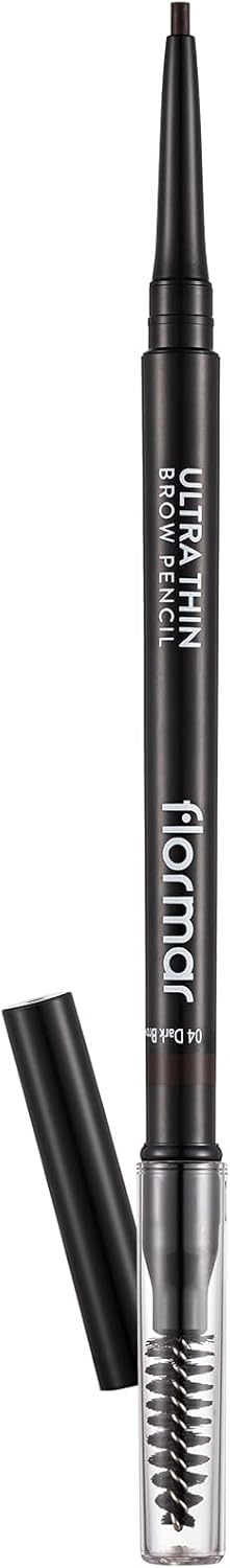 Flormar Kaş Kalemi & Fırçası - Ultra Thin Brow Pencil - 004 Dark Brown - 8690604572137