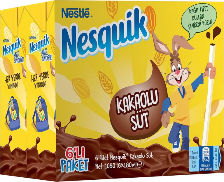 Nesquik Kakaolu Süt 6'lı Paket (6 x 180 ml)