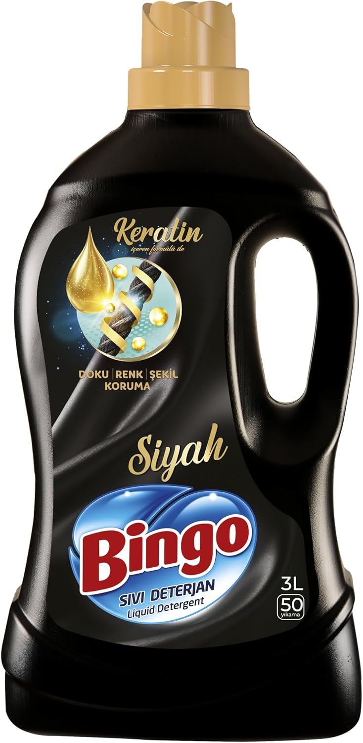 Bingo Siyahlar Keratinli 50 Yıkama Sıvı Çamaşır Deterjanı ( 1 x 3000 mL)