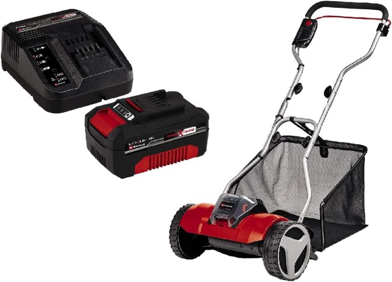 Einhell GE-HM 18/38 Li - Solo, Akülü Çim Biçme Makinesi + Einhell 18V 4,0 Ah PXC Starter Kit, Akü & Şarj Cihazı