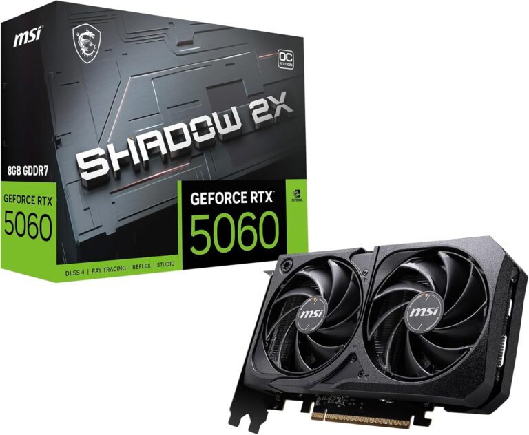 MSI GeForce RTX 5060 8G Shadow 2X OC - Oyun Ekran Kartı