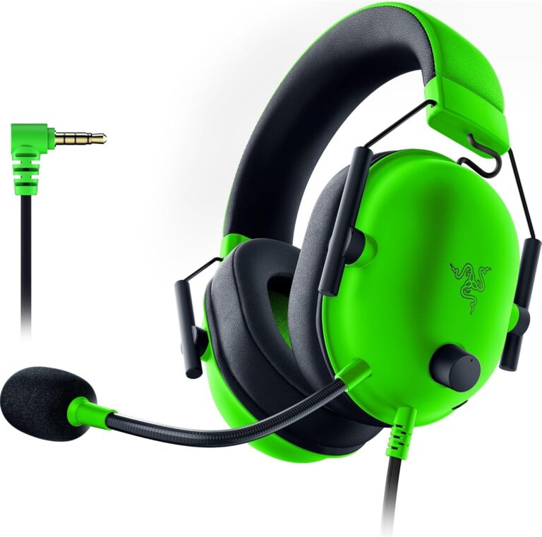 Razer BlackShark V2 X - Çok Platformlu Kablolu Espor Kulaklığı (Triforce 50 mm Sürücüler, Gelişmiş Pasif Gürültü Engelleme, 7.1 Çevresel Ses, Hyperclear Kardioid Mikrofon) Yeşil