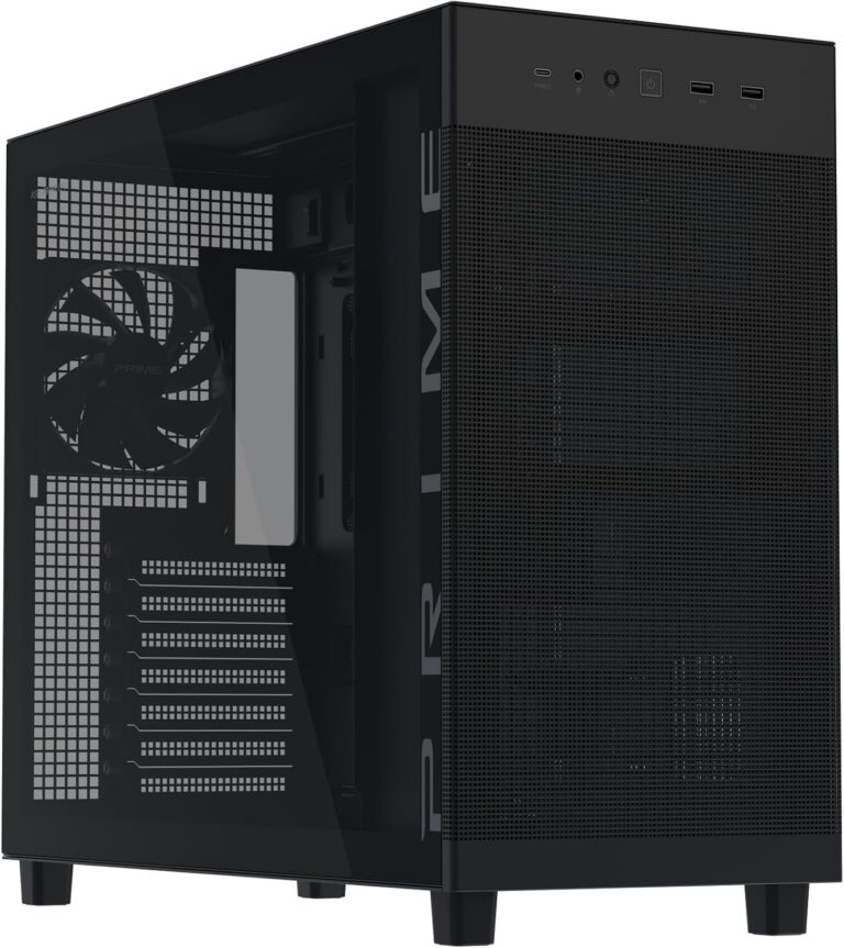 ASUS PRIME AP303 TG Siyah ATX Bilgisayar Kasası