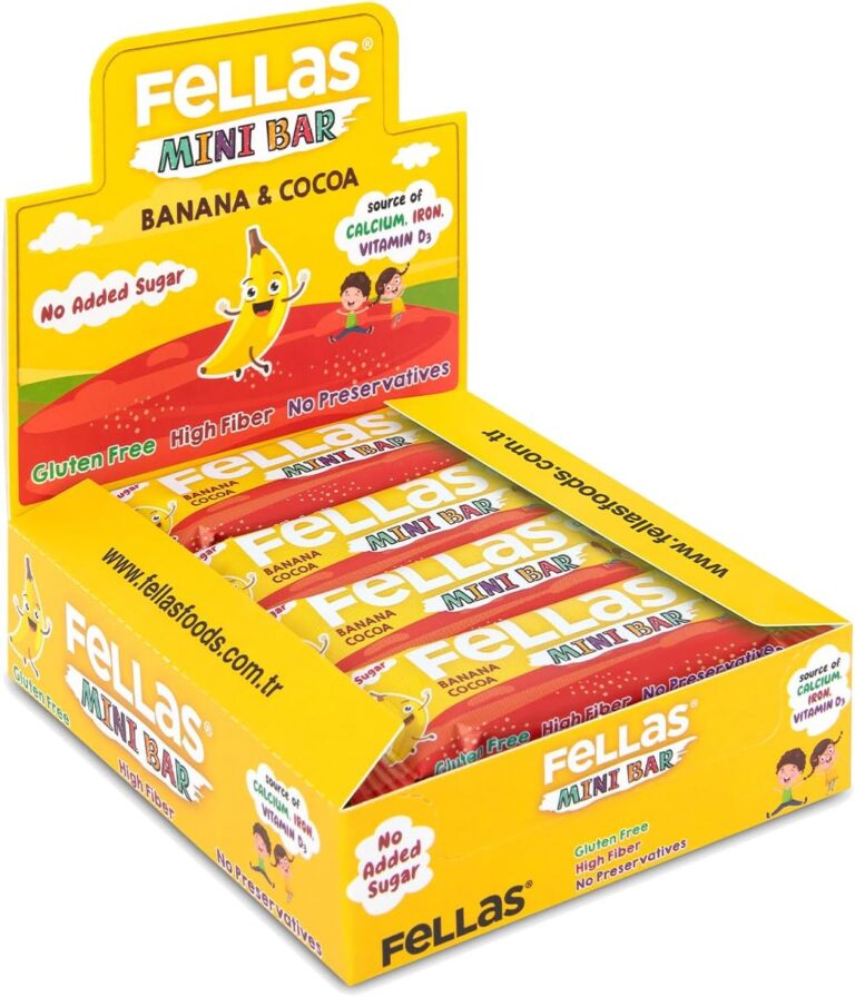 Fellas Kids Meyve Bar, Muzlu ve Kakaolu, 28gr x 12 Adet
