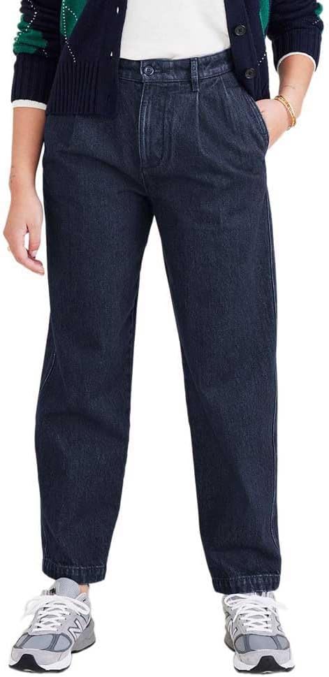 Dockers High Waist Pleated Original Khaki Tapered Pantolon Klasik Pantolon Kadın