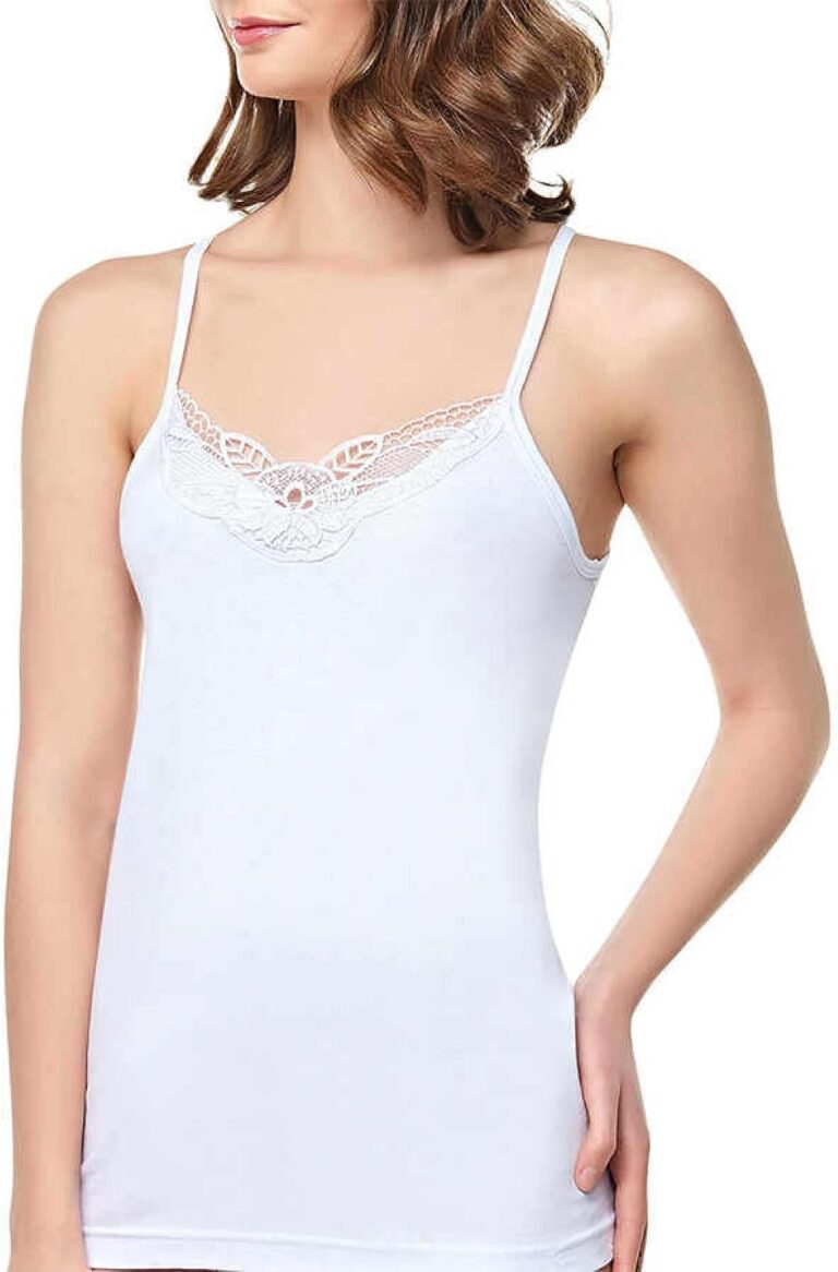 Seher 3 Adet Beyaz Renk İp Askı Hazır Yaka Atlet Beyaz 3XL