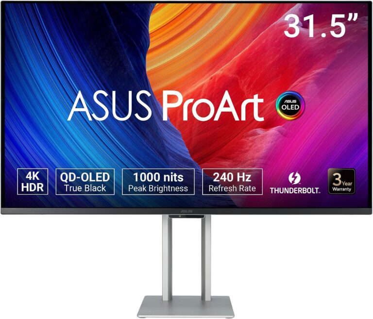 ASUS ProArt PA32UCDM 32 İnç 4K DCI-P3 OLED Profesyonel Monitör QD-OLED