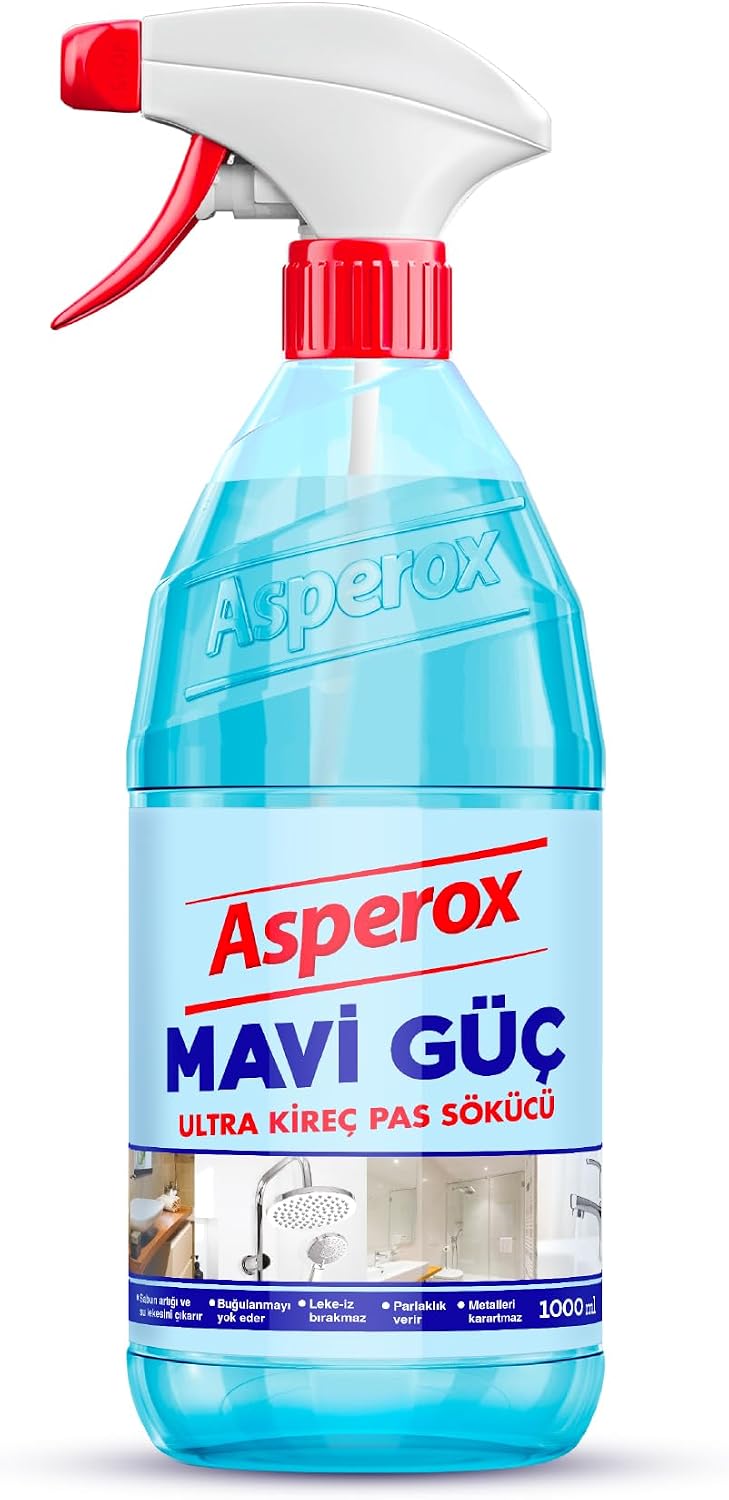 Asperox Mavi Güç Kireç Çözücü Sprey 1000 ml