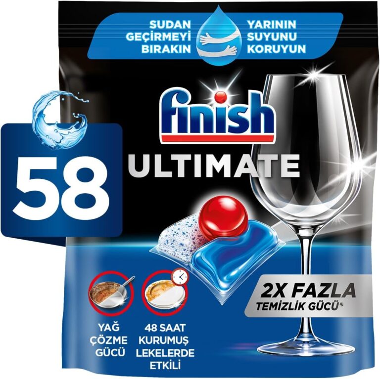 Finish Ultimate 58 Kapsül Bulaşık Makinesi Deterjanı Tableti (1 x 58 Kapsül)