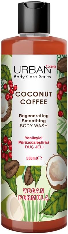URBAN Care Coconut Coffee Yenileyici ve Pürüzsüzleştirici Duş Jeli 500 ml- Vegan