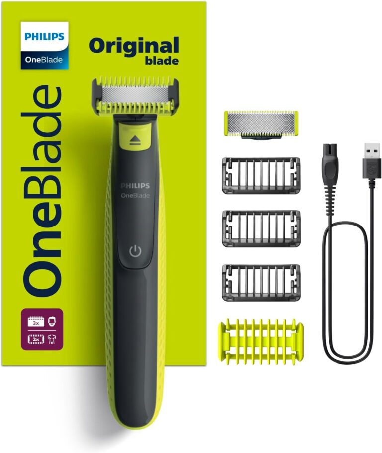Philips OneBlade QP2824/10 Yüz& Vücut Hibrit Tıraş Makinesi, Islak&Kuru,1 Yedek Bıçak,3 Sakal Tarağı