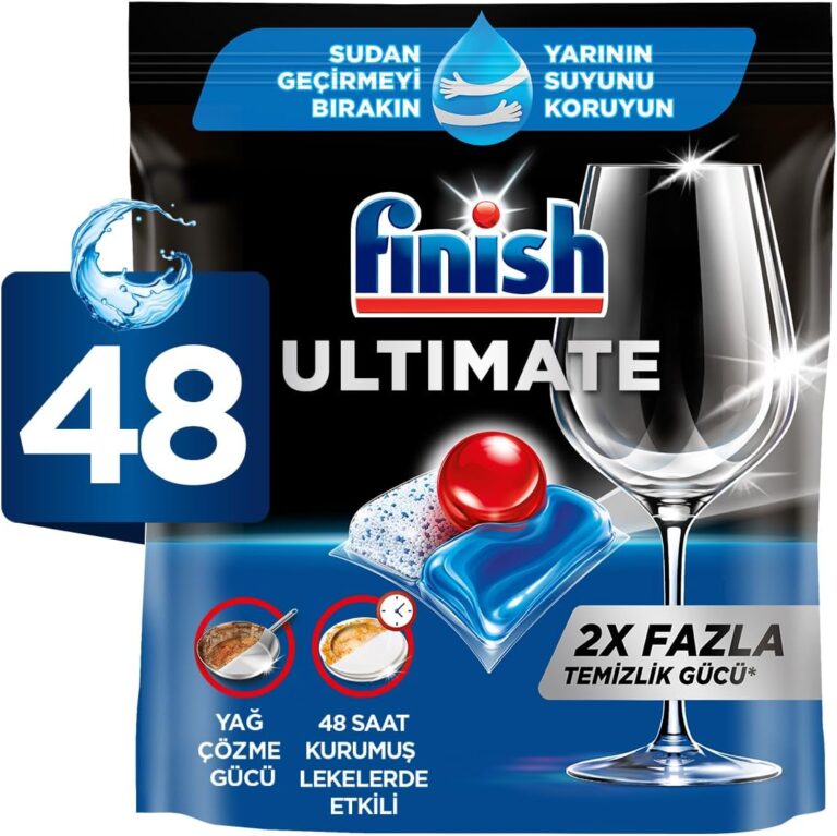 Finish Ultimate 48 Kapsül Bulaşık Makinesi Deterjanı Tableti (1 x 48 Kapsül)