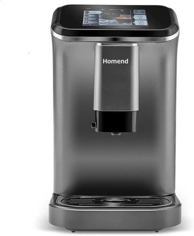 Homend Coffeebreak 5008H Çelik Kahve Öğütücülü, Süt Köpürtücülü, Dokunmatik Ekranlı Full Otomatik Espresso Makinesi
