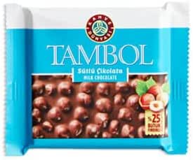 KAHVE DUNYASI Dünyası Tambol Fındıklı Sütlü Çikolata 77g