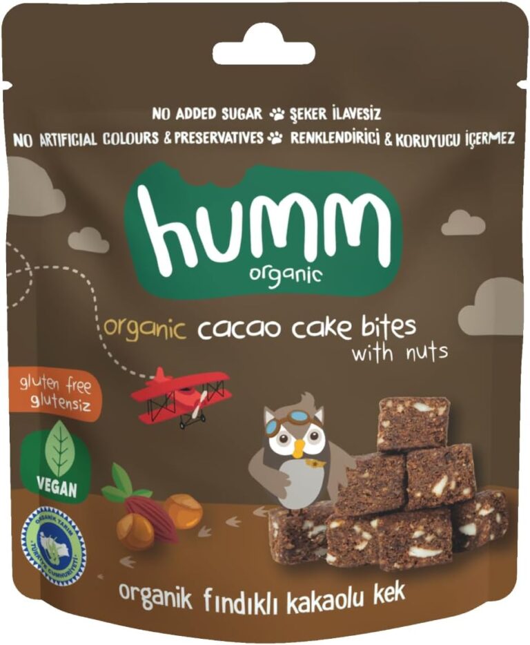Humm Organic Glutensiz Vegan Kakaolu ve Fındıklı Kek