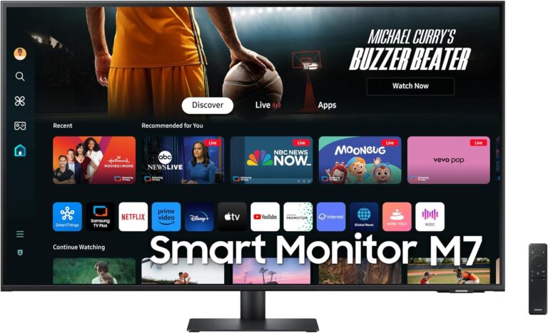 Samsung M7 LS43DM702UUXUF, 43" inç, UHD, 3840 x 2160, 4K, 4ms 60Hz, HDR10, Akıllı Monitör (2024 Model)