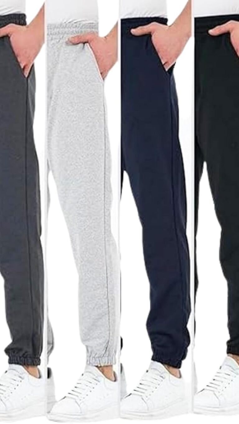 BY COMEOR Çok Renkli 4'lü Erkek Eşofman Altı Etiketli Arka Ve Yan Cepli Regular Fit Lastik Paça