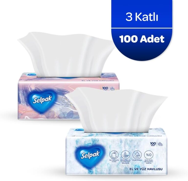 Selpak El ve Yüz Havlusu 3 Katlı 100 Yaprak