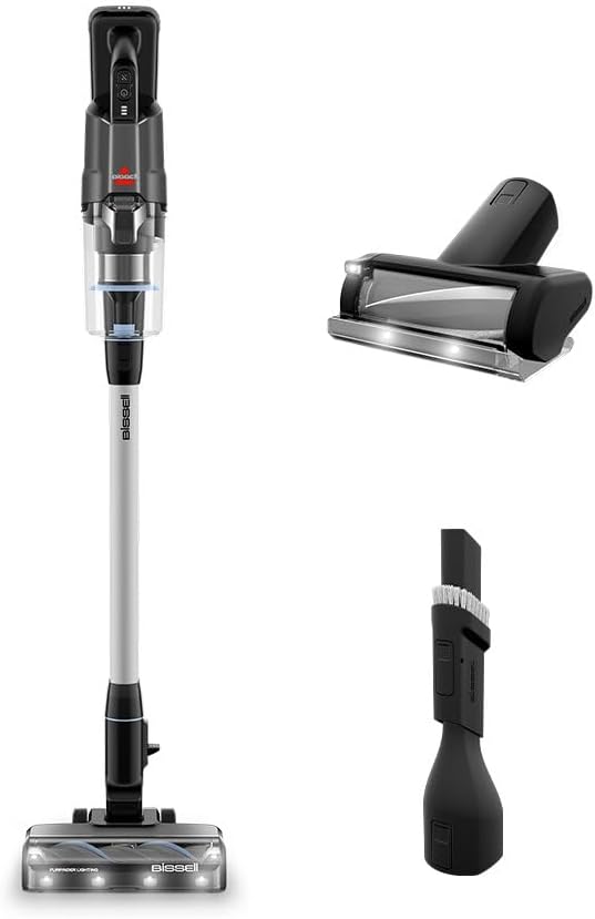 Bissell FurFinder Kablosuz Dikey Süpürge Led Işık Turbo Başlık Evcil Hayvan Tüylerinde Etkili Güçlü Çekim