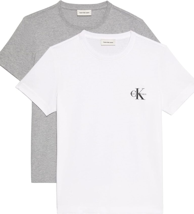 Calvin Klein A- Logo CN 2 Pack Tee Shirt Kadın