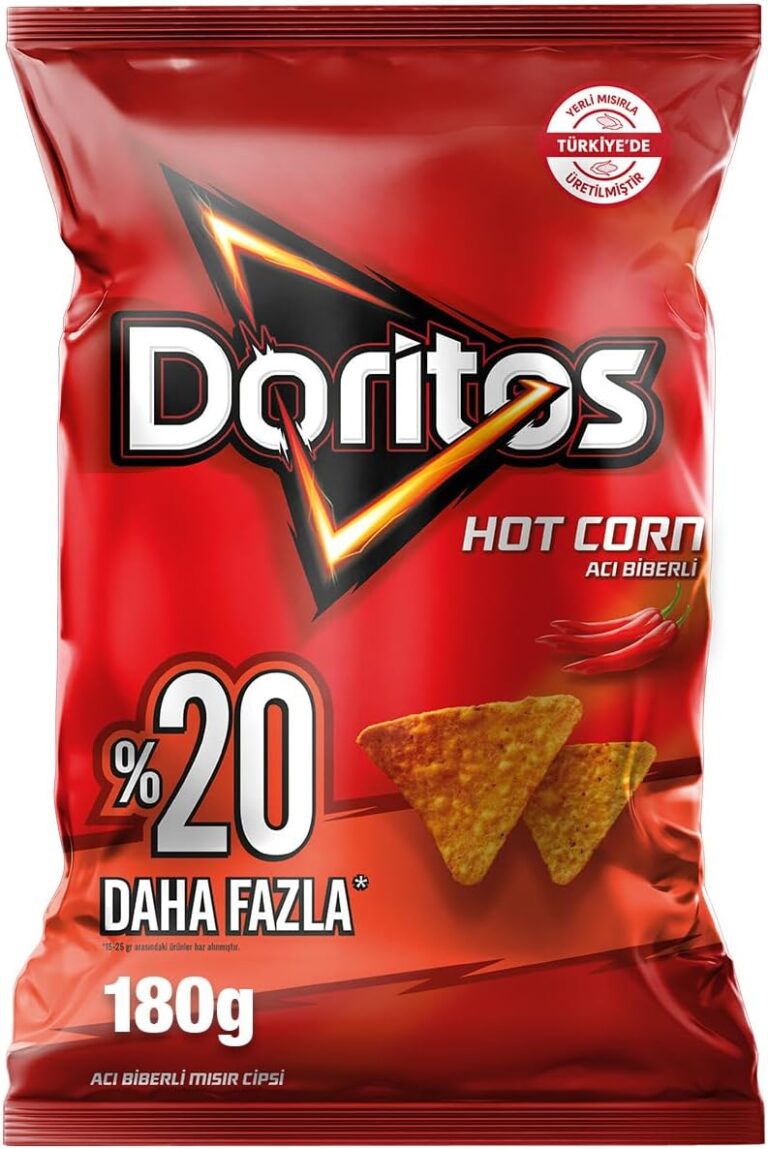 Doritos Hot Corn Acı Biberli Mısır Cipsi Parti Boy 180 g