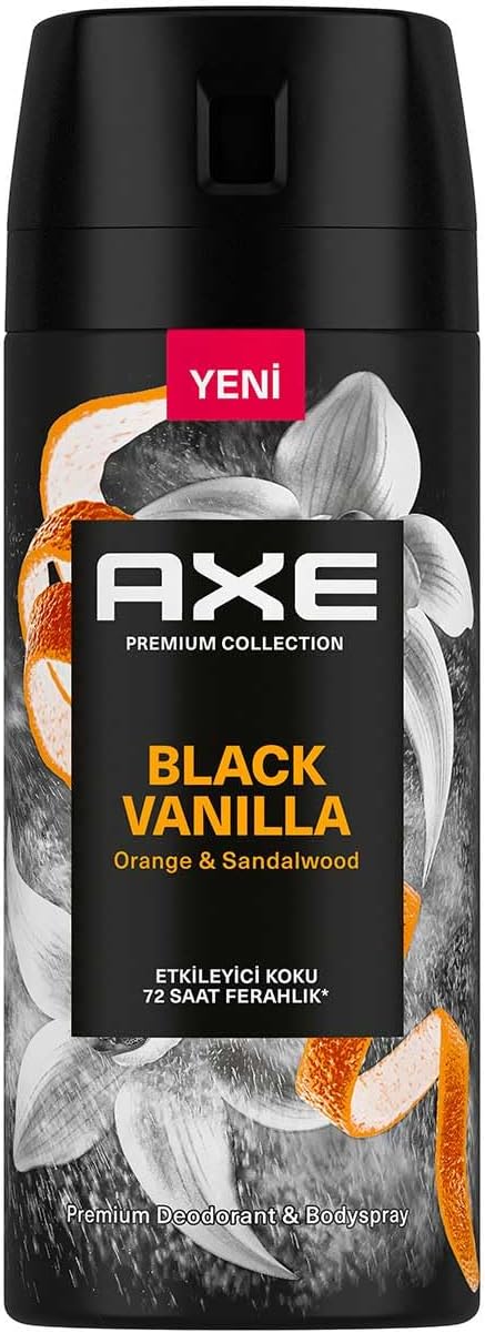 AXE Premium Collection Erkek Sprey Deodorant Black Vanilla 150 ml