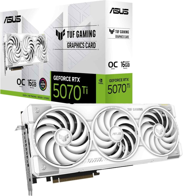 ASUS TUF Gaming GeForce RTX 5070 Ti 16GB GDDR7 Beyaz OC Edition