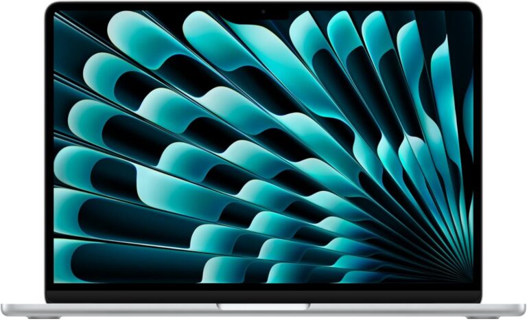 Apple 2025 M4 çipli 13 inç MacBook Air Laptop: 13.6 inç Liquid Retina Ekran, 16GB Birleşik Bellek, 256 GB SSD Depolama, 12MP Center Stage Kamera, Touch ID; Gümüş Rengi