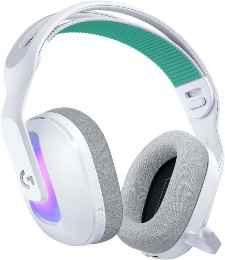 Logitech G G522 LIGHTSPEED Kablosuz Oyuncu Kulaklığı, LIGHTSYNC RGB Aydınlatmalı, Senkronize PRO-G Ses, Hafif ve Konforlu Tasarım, Beyaz