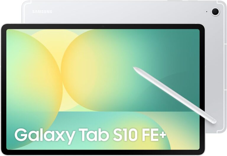 Samsung Galaxy Tab S10 FE+, Wi-Fi Android Tablet, 8GB RAM, 128GB Depolama, 13.1 İnç, 90Hz Ekran, S Pen Dahil, IP68, 10090mAh Batarya, Gümüş (Samsung Türkiye Garantili)