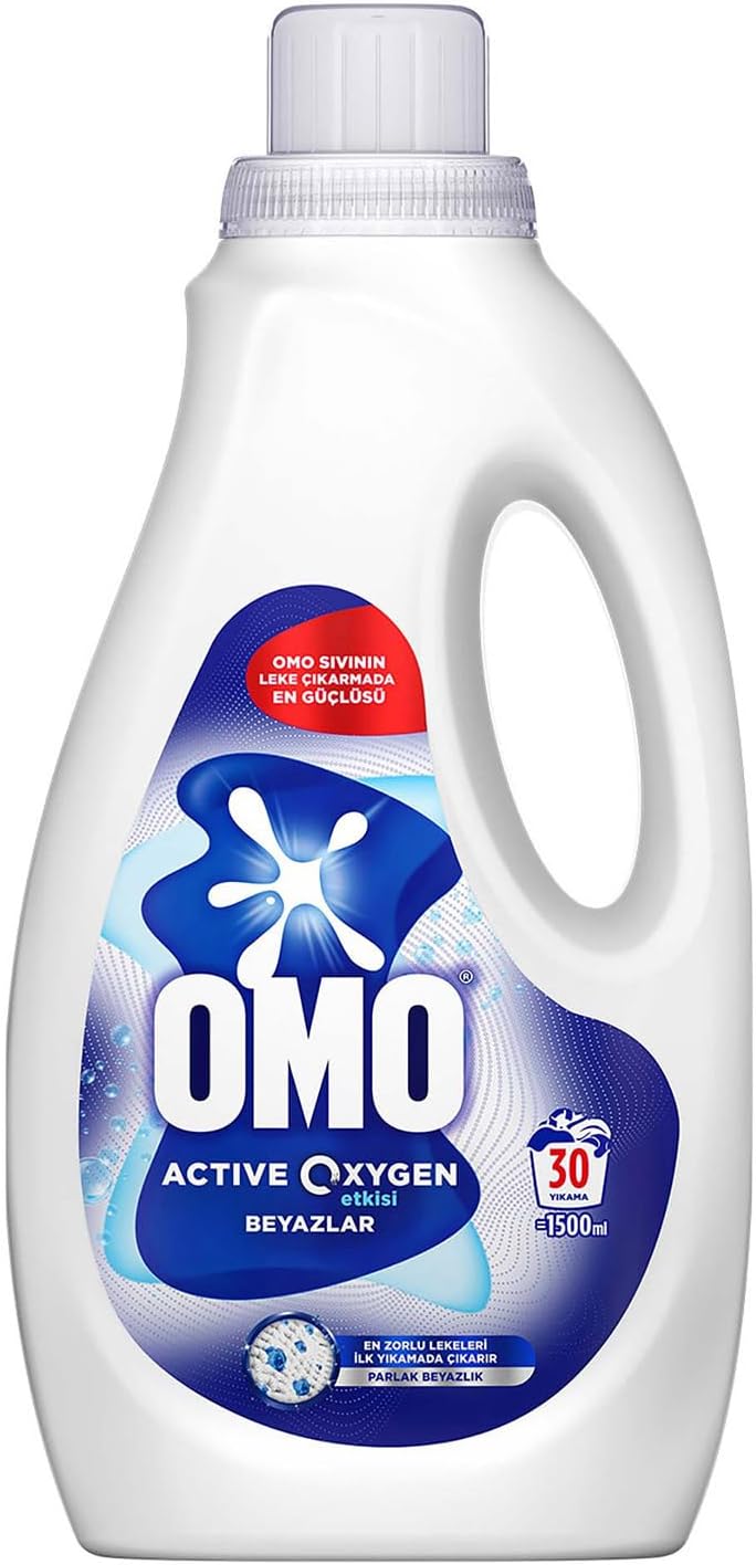 OMO Active Oksijen Etkisi Beyazlar İçin Sıvı Deterjan 1500 ml