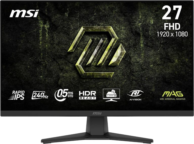 MSI 27" MAG 272F X24, Gaming Monitör, FHD, 16:9, Flat, Rapid IPS, 240Hz, 0.5ms (Min.), Adaptive-Sync