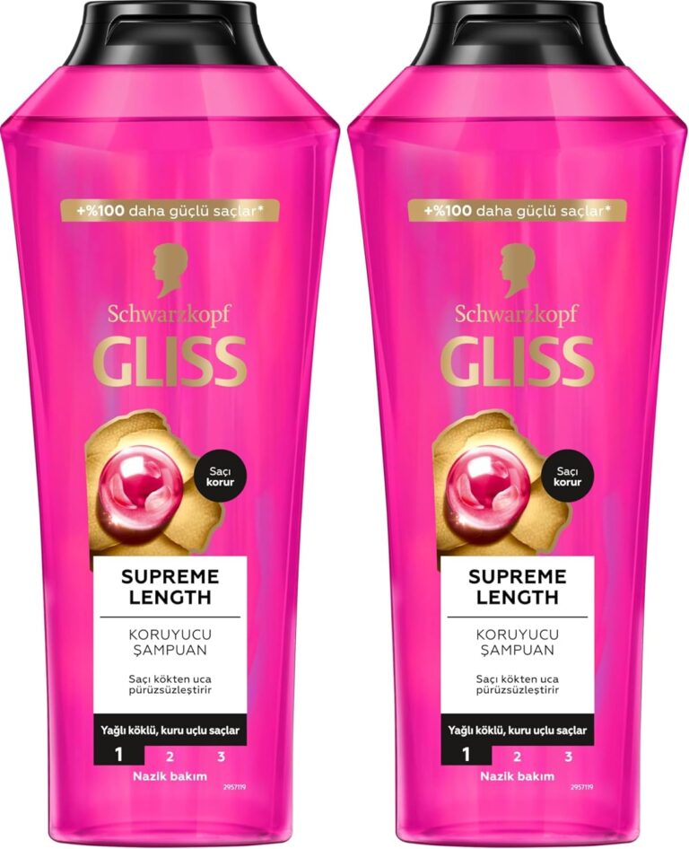 Gliss Supreme Length Şampuan 400ml 2li paket