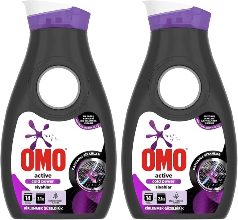 Omo Active Cold Power Siyahlar için Sıvı Çamaşır Deterjanı 910 ml 2li paket