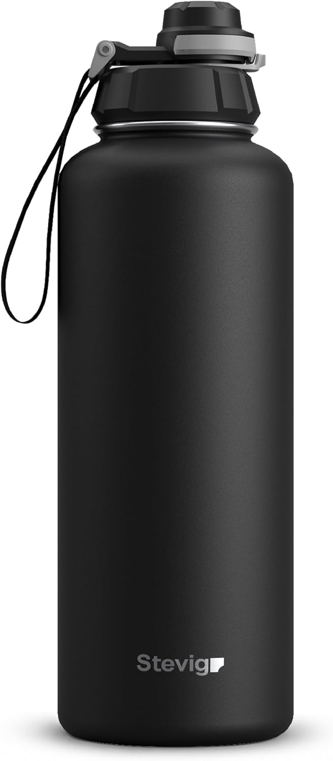 Stevig 1 Hand Leak-Proof Sızdırmaz Çelik Termos 1500 ML Black ST-235