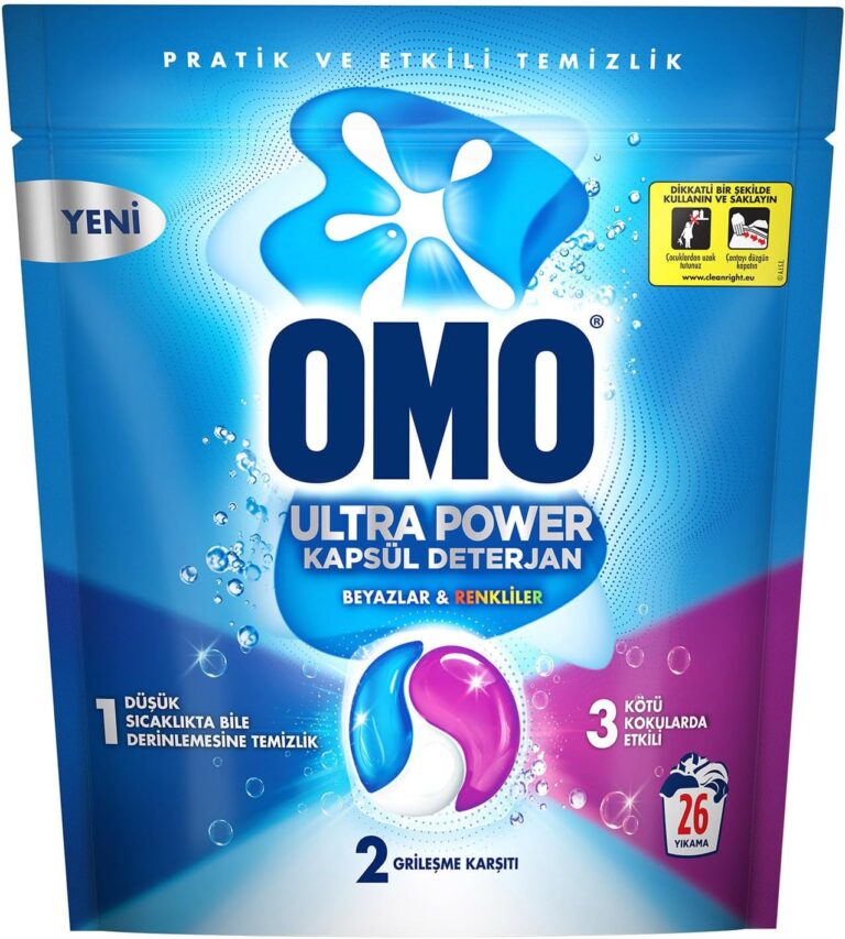 OMO Ultra Power Kapsül Çamaşır Deterjanı 26 Yıkama