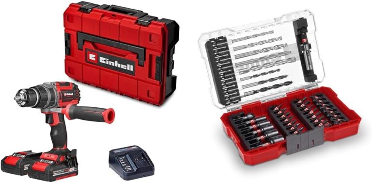 Einhell TP-CD 18/70 Li-i BL (2x2,0Ah), Akülü Darbeli Vidalama + Einhell Kombi ve Matkap uç seti 39 parça, M-BOX kutu