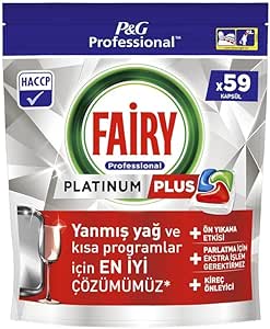 Fairy Professional Platinum Plus Bulaşık Kapsülleri, 59 Yıkama