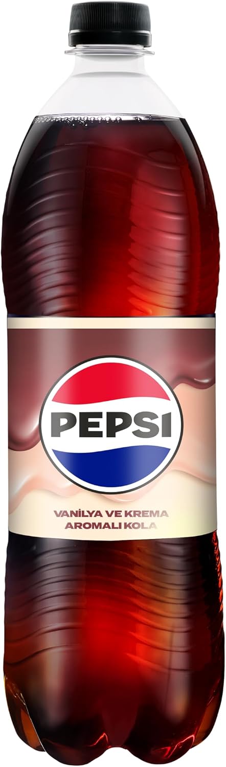 Pepsi Max Treats Vanilya ve Krema Aromalı Şekersiz Kola 1L