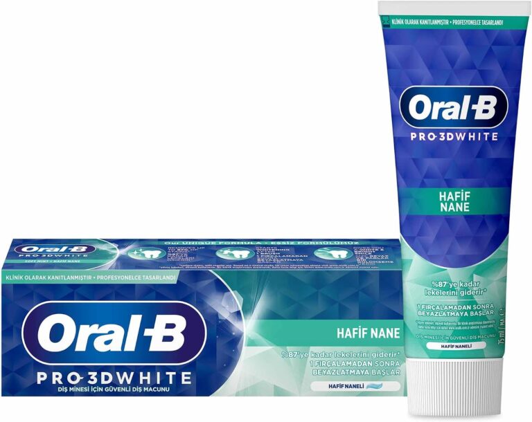 Oral-B Pro 3D White Hafif Nane Diş Macunu 75 ml