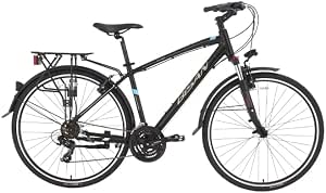 BİSAN TRX 8100 City Şehir Bisikleti 46 Cm Kadro 700C V Fren 21 Vites Mat Siyah Mavi